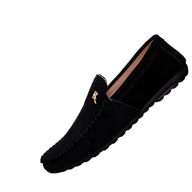 Men's loafers Korean version trendy men's shoes casual low-top cloth shoes lazy feet Doudou driving shoes non-slip and simple