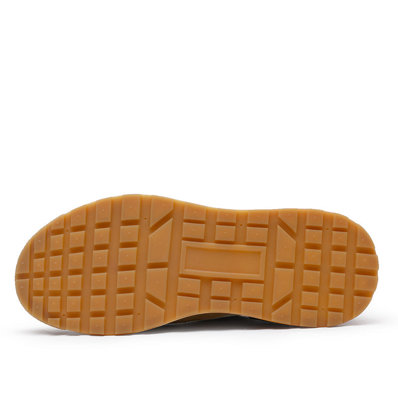 TNV Casual Leather Shoes Genuine Leather Thick Bottom Sneakers Laces Up Breathable DS3319