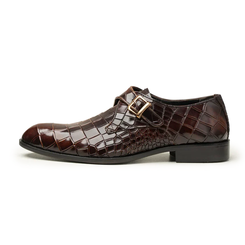 Men's Brown Leather Shoes, Style 6375