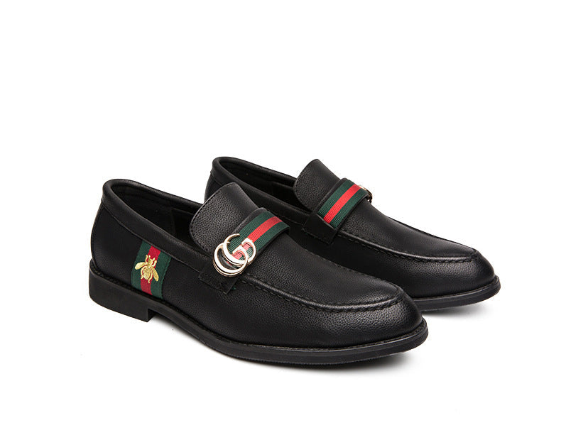 Men's Leather Formal Shoes, Pointed Toe, Slip-On, Style 5767