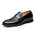 Men's Black Leather Driving Shoes, Business, Wedding, Style 3015