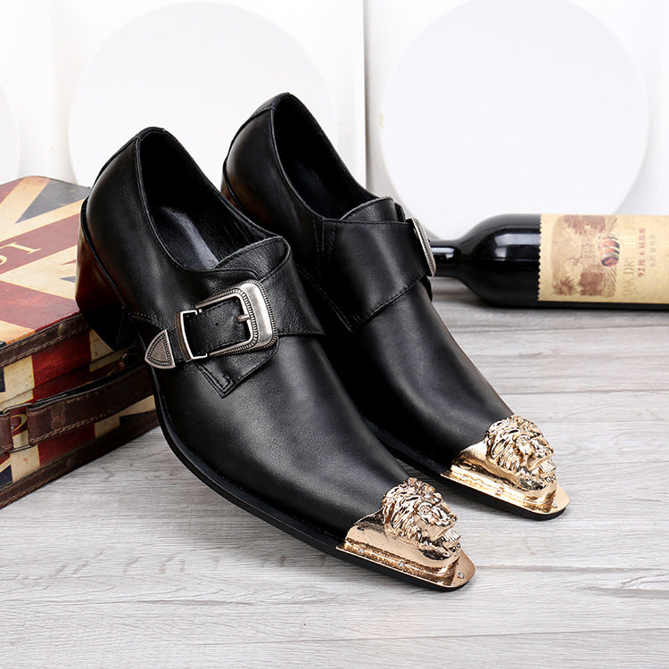 Men's Genuine Leather Formal Shoes – Pointed Toe, Business – Style 7270