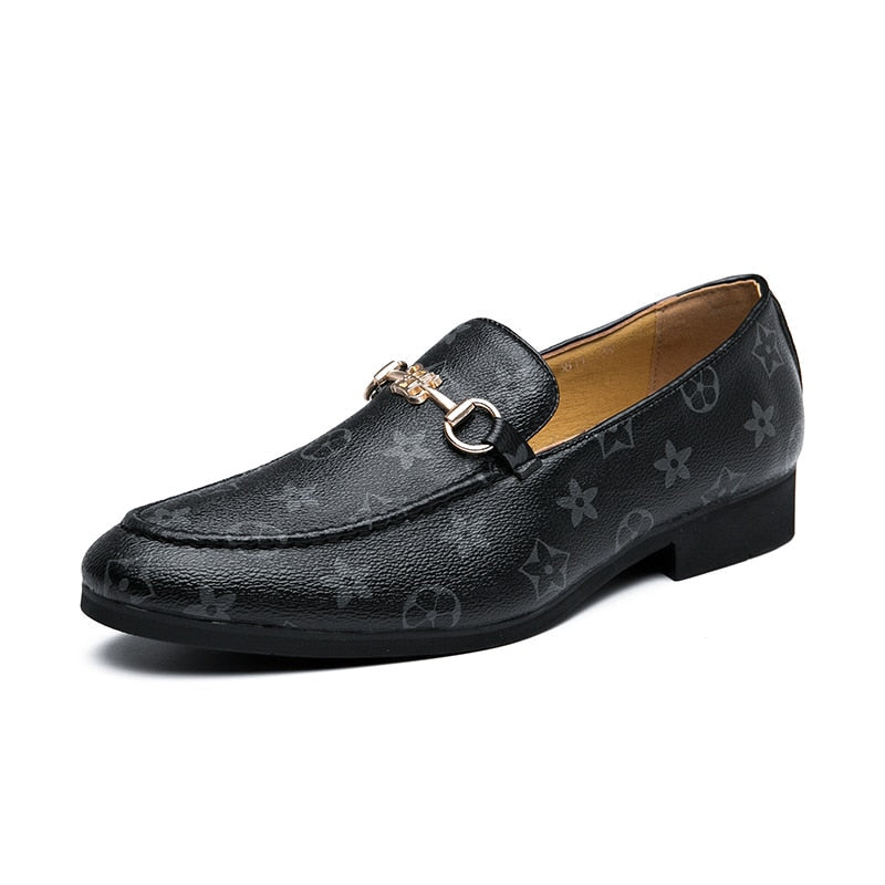 Men's Brown Moccasin Loafers, Party