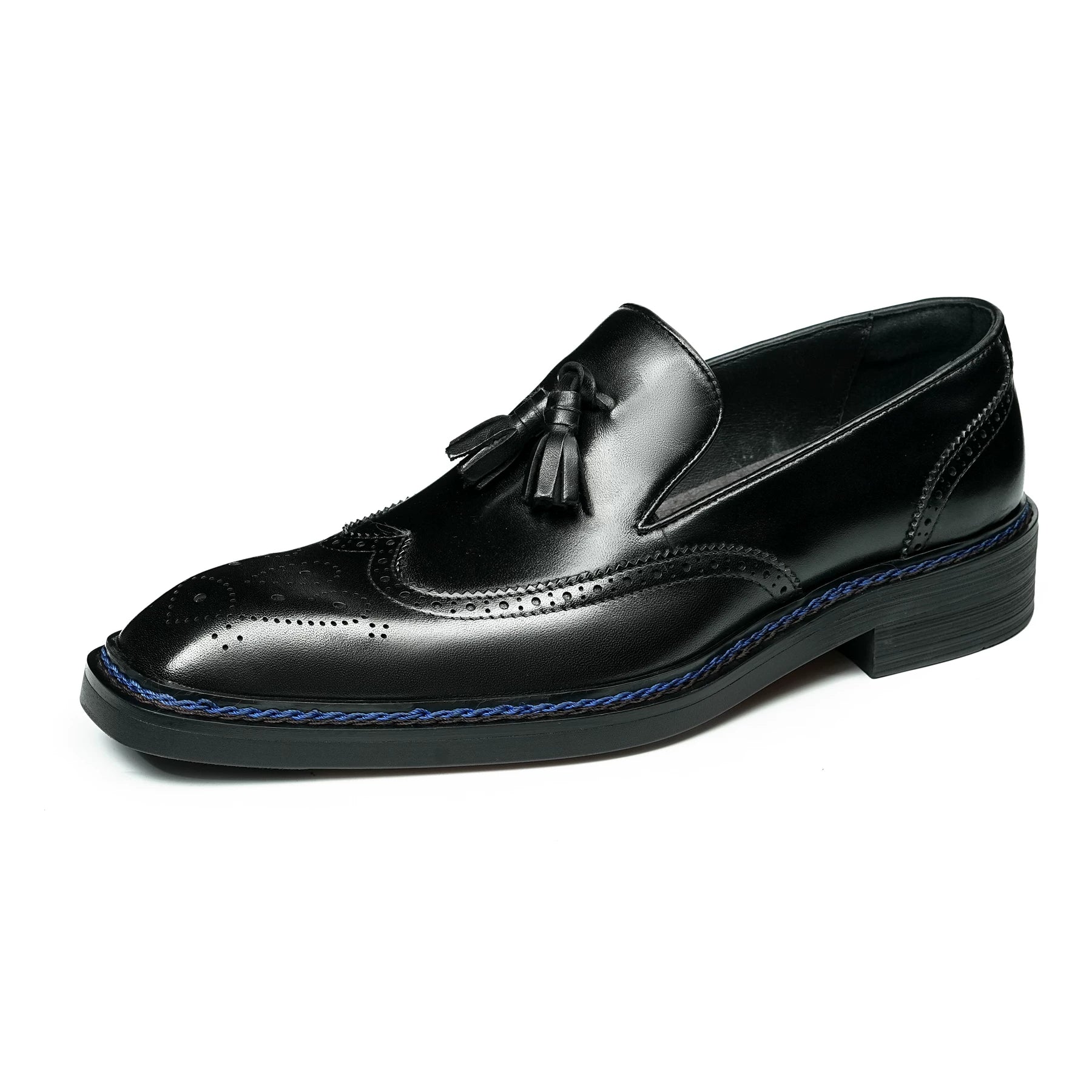 Men's Genuine Leather Loafers, Slip-On, Business