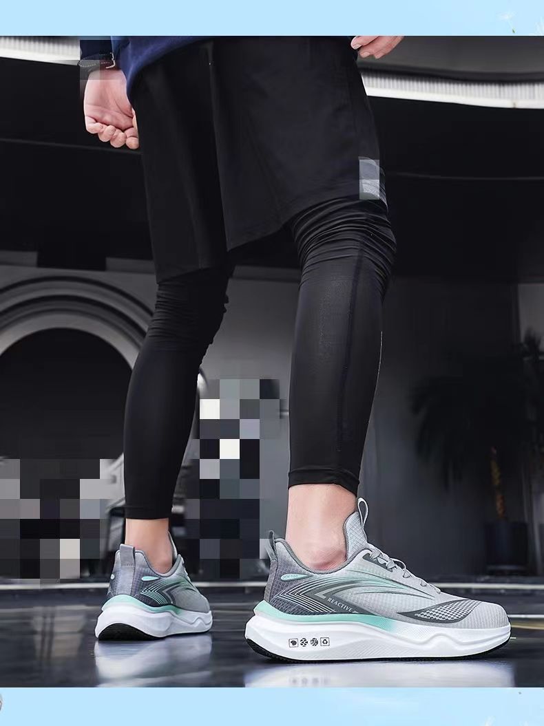 Men's spring/autumn new running shoes, high-elasticity ultra-lightweight athletic sneakers, non-slip breathable mesh casual sports shoes for men 11