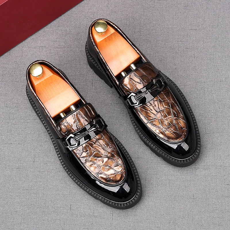 Men's Loafers, Height Increasing, Thick Sole