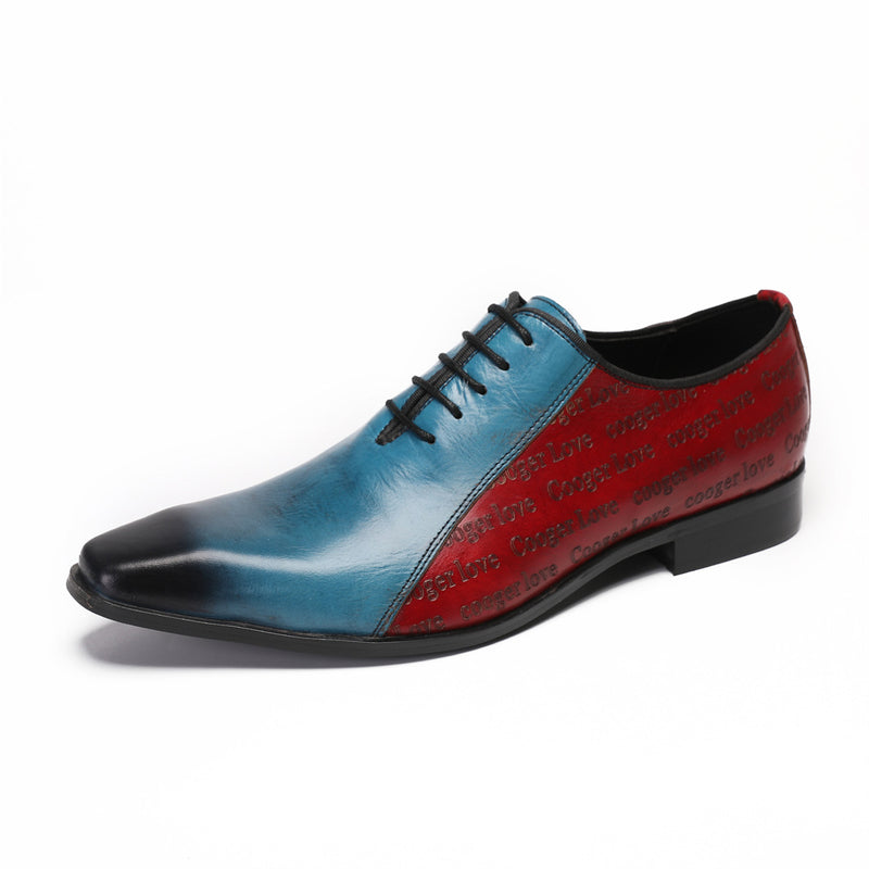 Men's Leather Oxford Formal Shoes, Business, Wedding, Style 15