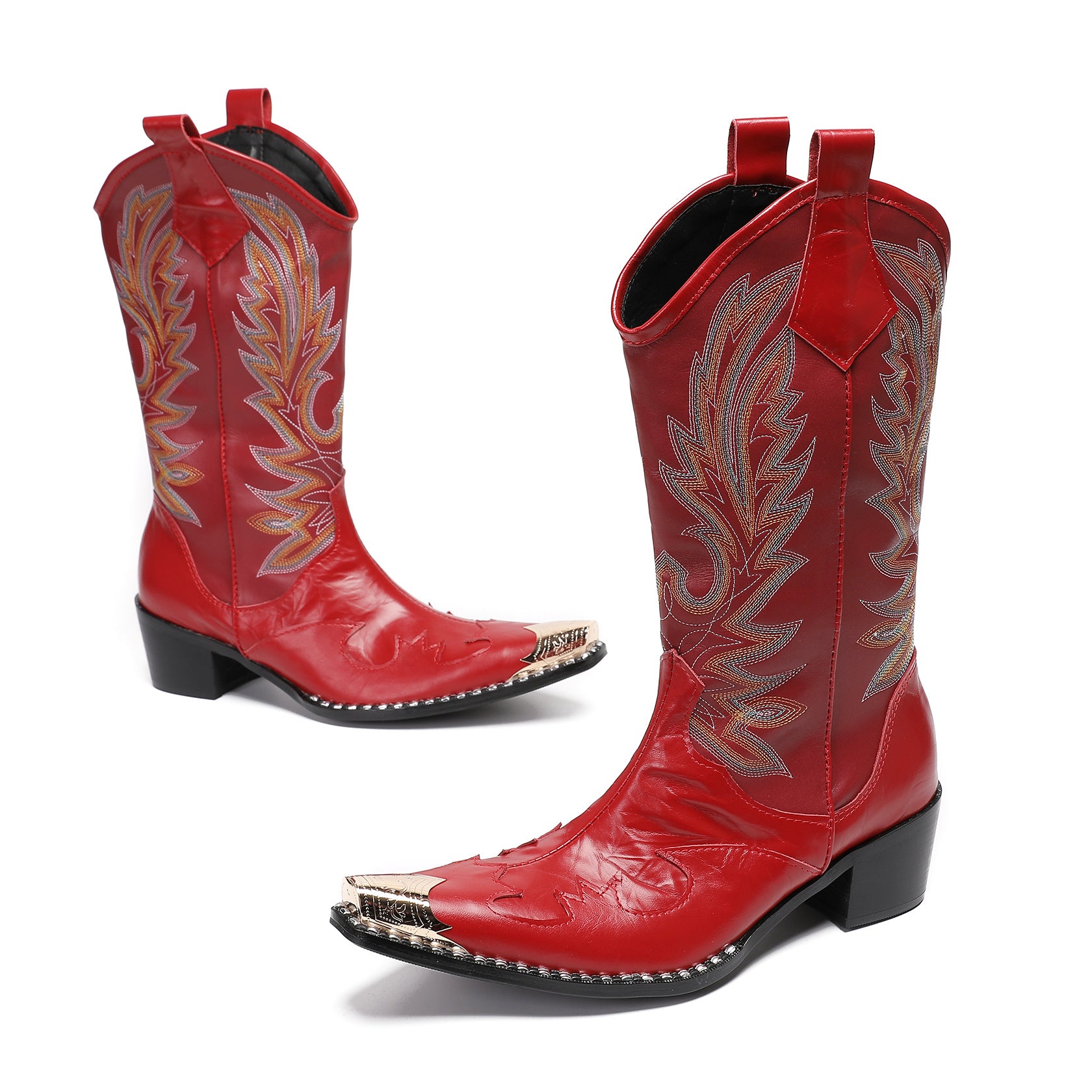 Men's Leather Boots – Pointed Toe, Wedding