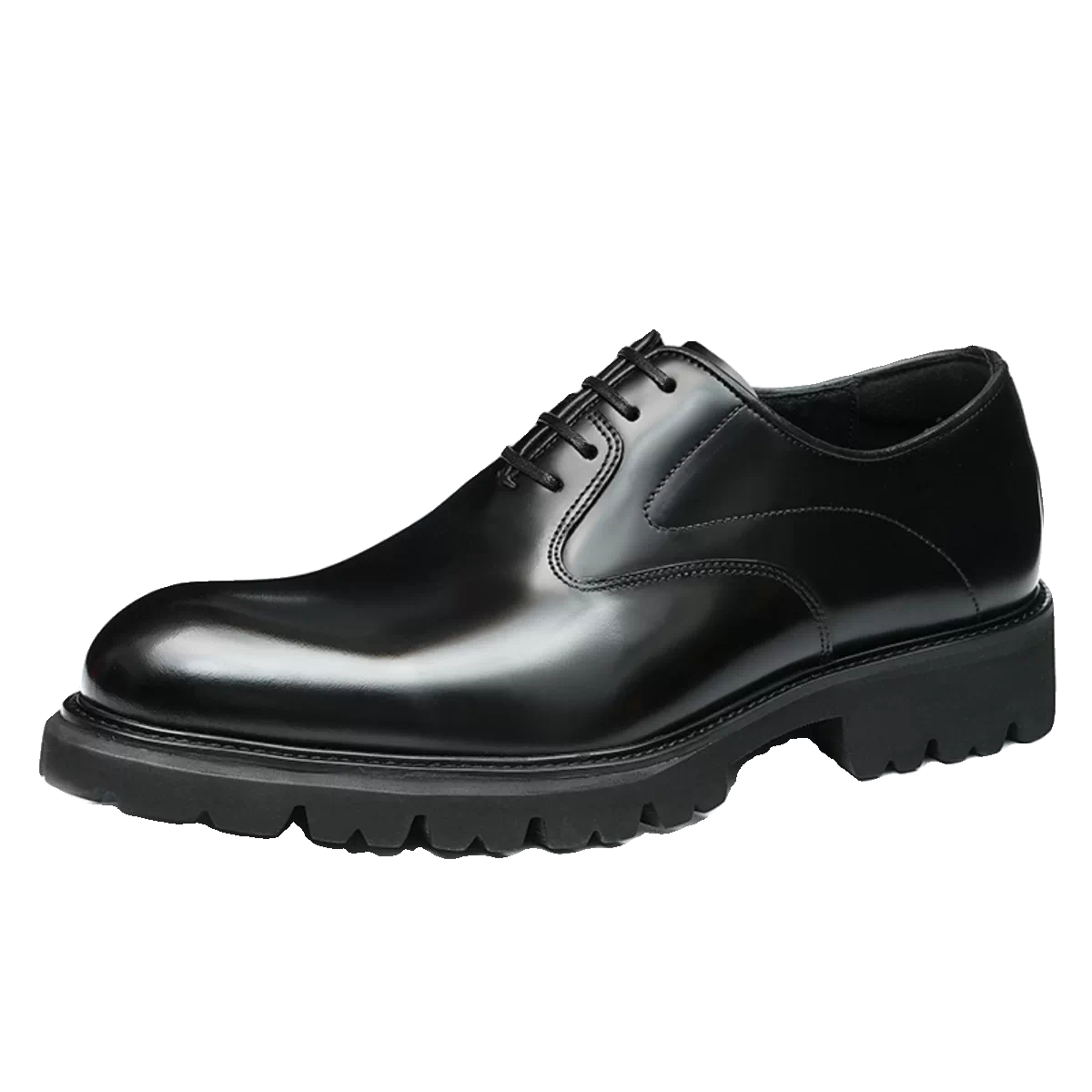 Men's Genuine Leather Oxford Shoes, Height Increasing, Thick Sole