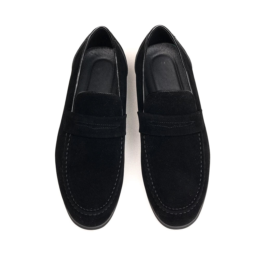 Men's Suede Loafers, Height Increasing, Slip-On