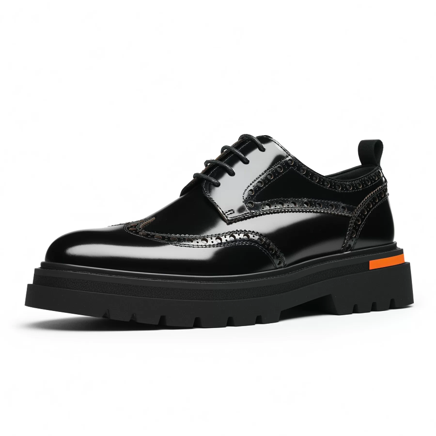 Men's Genuine Leather Derby Shoes, Height Increasing, Thick Sole