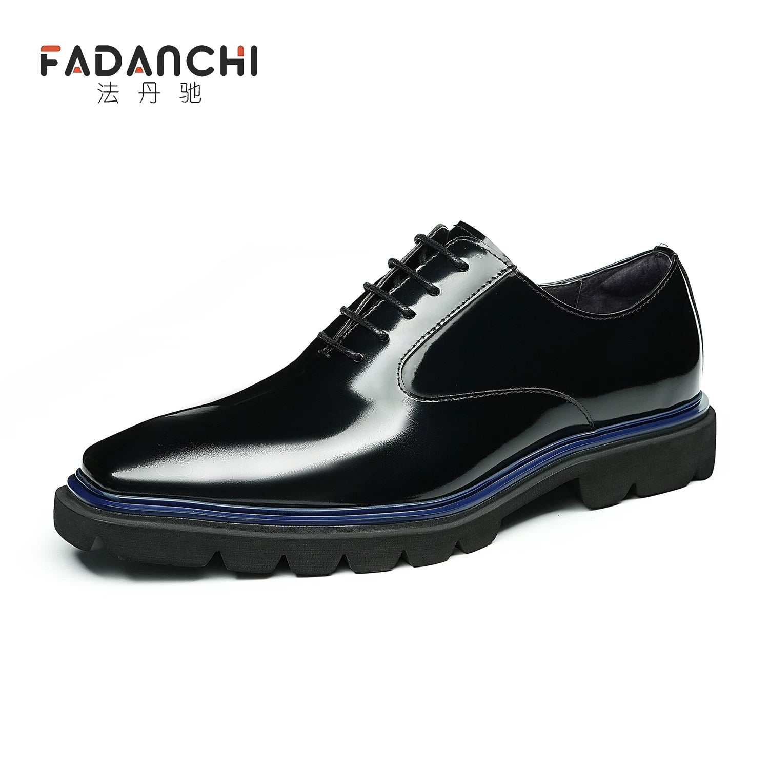 Men's Genuine Leather Oxford Shoes, Glossy, Business