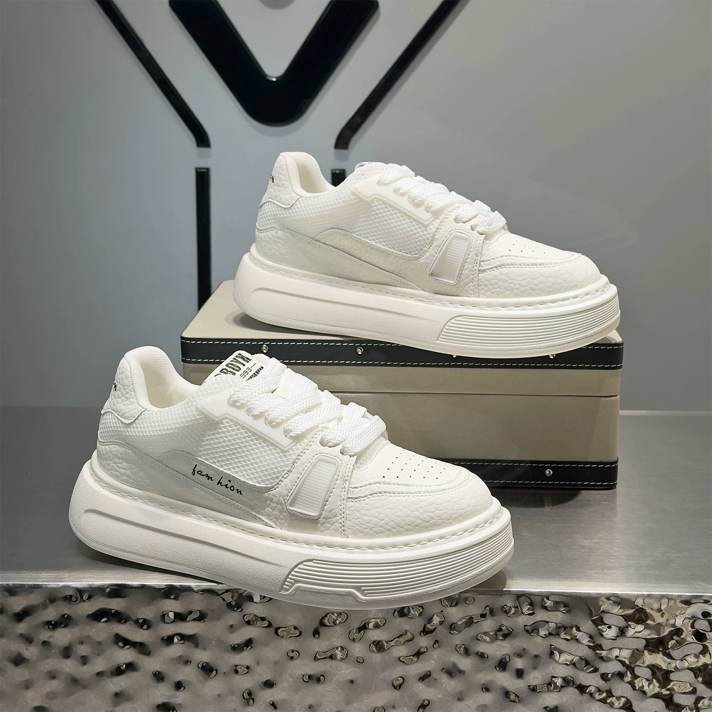 Men's Platform Low-Top Trendy Skate Shoes Spring