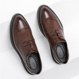 New men's pointed-toe leather shoes - korean style, trendy formal & business casual, plus size, brit