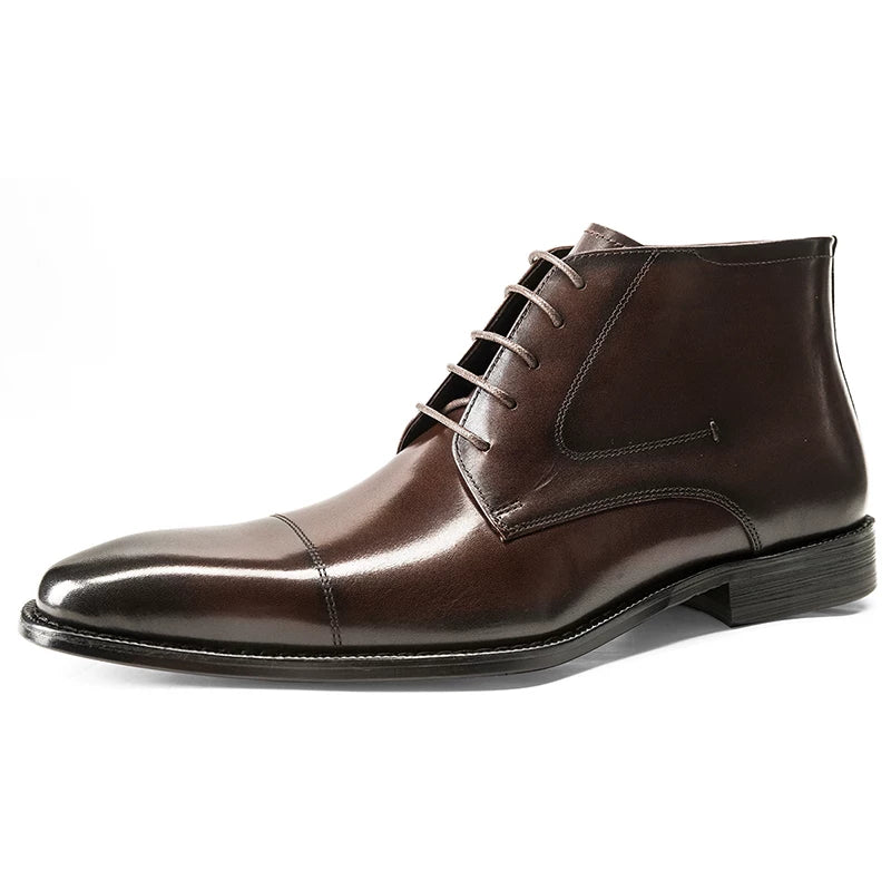 Men's Genuine Leather Martin Boots, British Style, Business