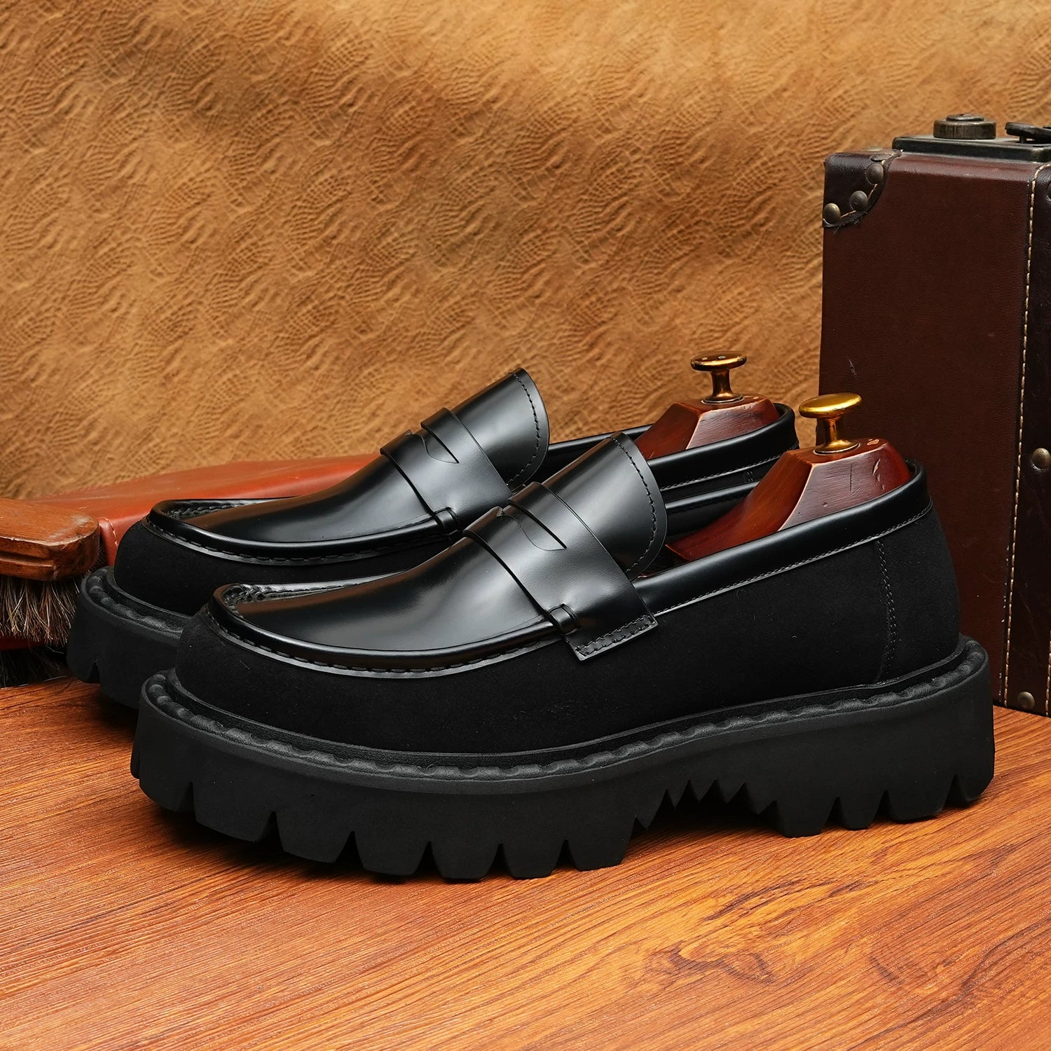 Men's Loafers, Height Increasing, Thick Sole