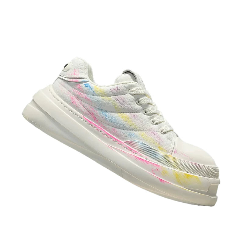 Men's Trendy White Sneakers New
