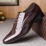 Men's new formal business leather shoes, casual korean style trendy british pointed toe breathable