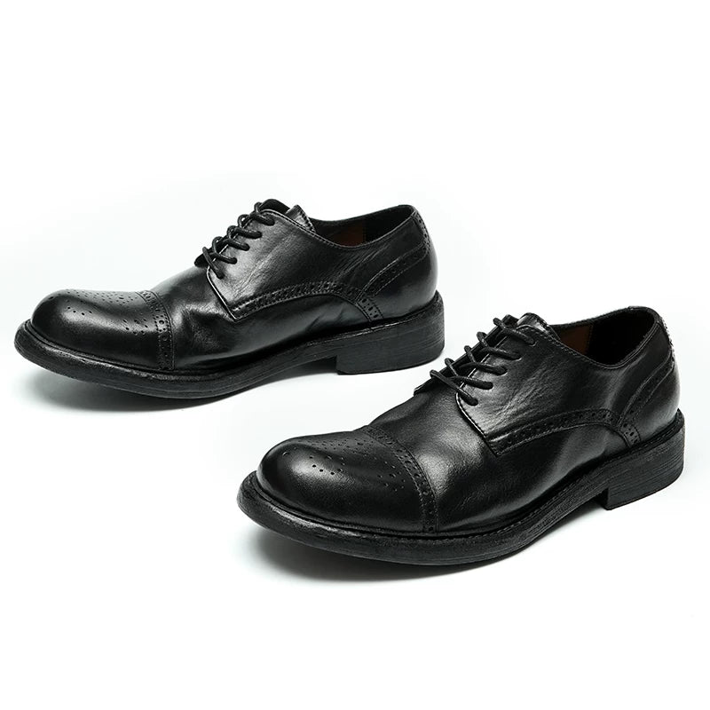 Men's Genuine Leather Leather Shoes, Handmade, Business
