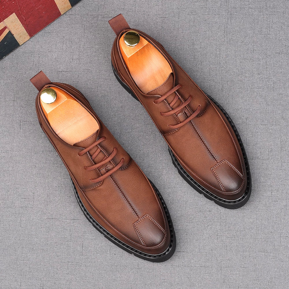 Men's Loafers, Height Increasing, Thick Sole