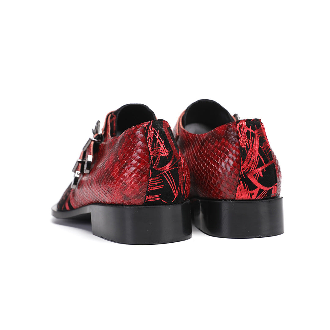 Men's Leather Dress Shoes – Pointed Toe, Lace-Up
