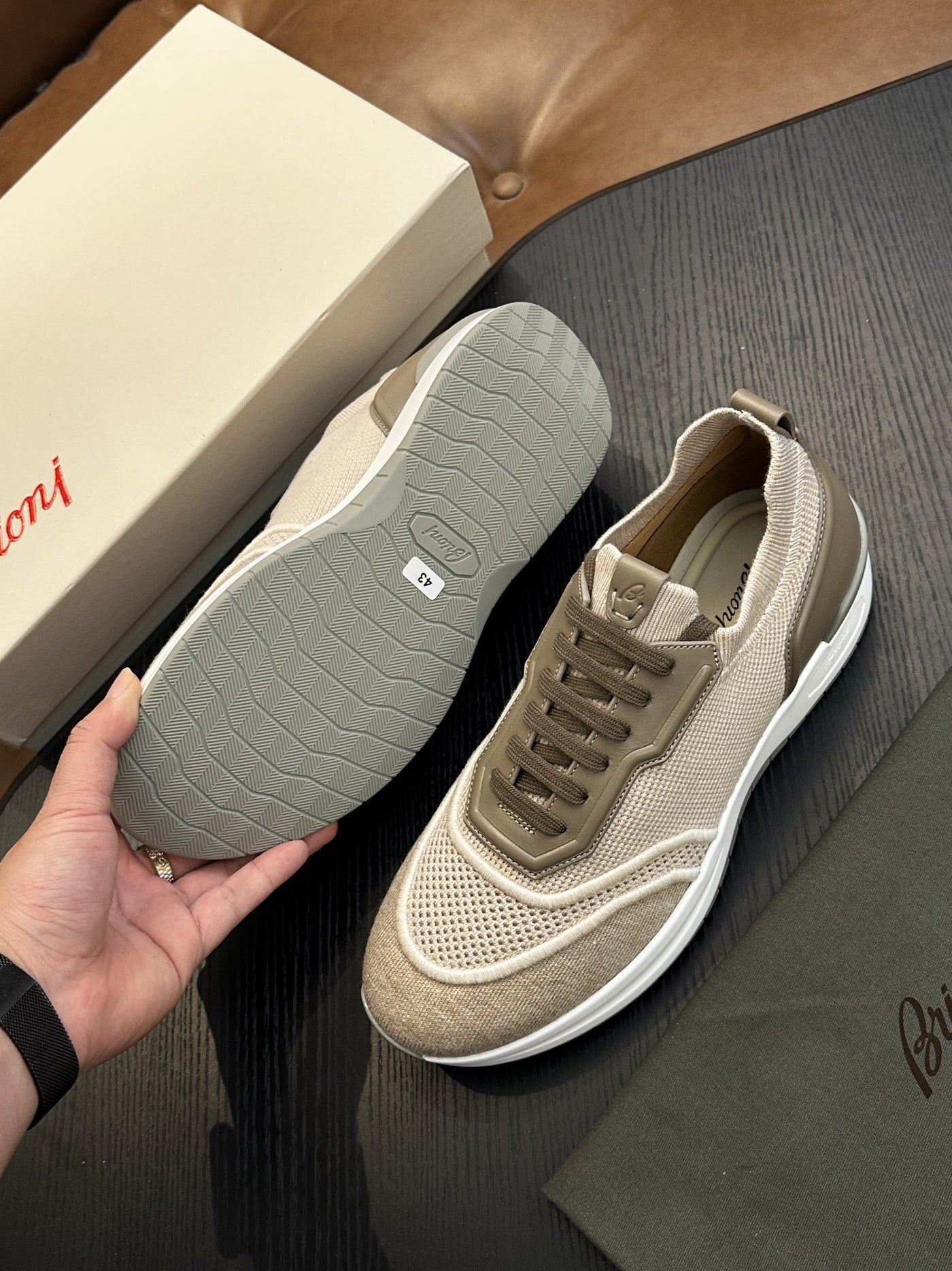 European station new men's flyknit breathable trendy sneakers versatile casual shoes cross-border foreign trade custom oem bn 37
