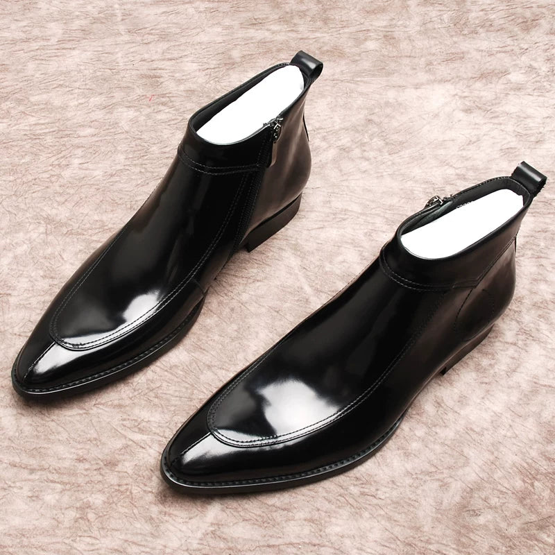 Men's Chelsea Boots, Pointed Toe, British Style