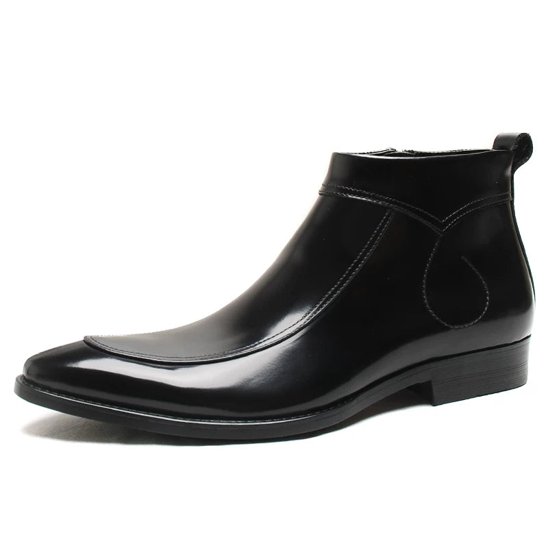 Men's Chelsea Boots, Pointed Toe, British Style