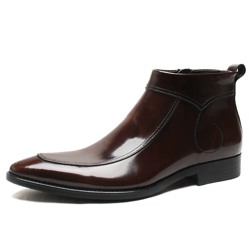 Men's Chelsea Boots, Pointed Toe, British Style