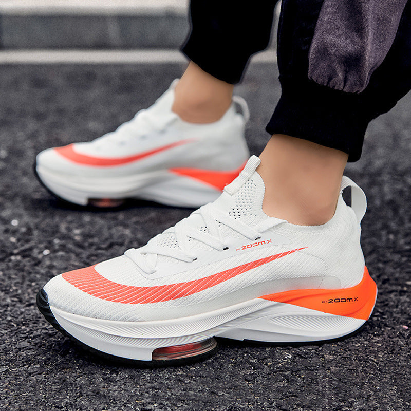 Export shoes men's trendy 2026 summernew arrival flying woven men shoes couple running sports mens shoes