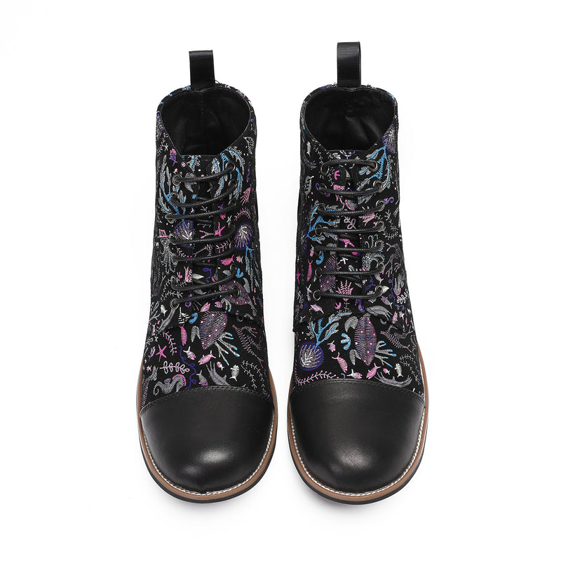 Men's Leather Boots, Retro