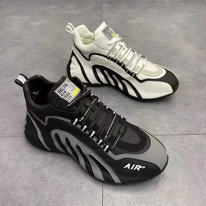 Men's shoes 2026 cross-border high-top sneakers, men's fashion casual shoes, versatile breathable comfortable men's dad shoes