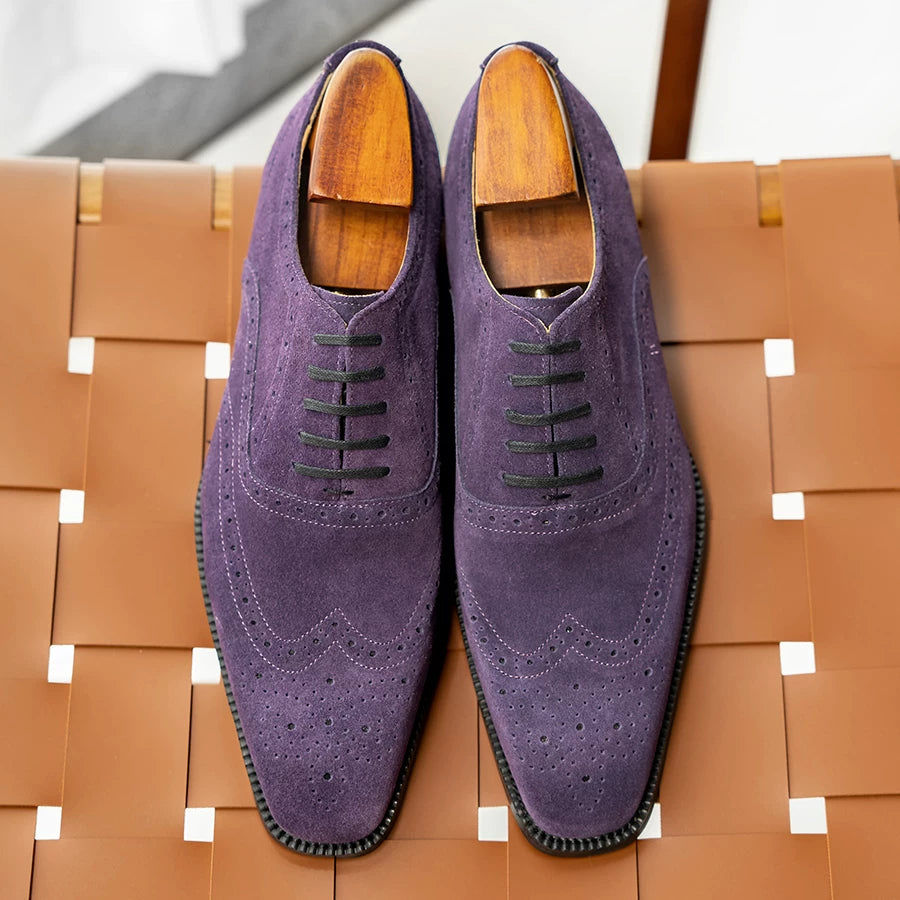 Men's Genuine Leather Leather Shoes, Suede, Business