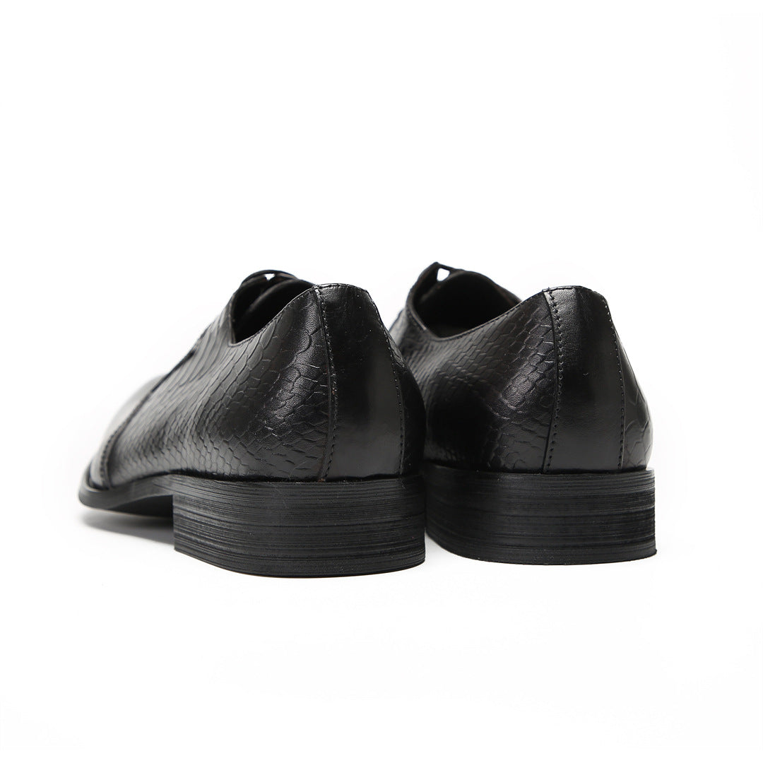 Men's Leather Oxford Formal Shoes – Pointed Toe, Business – Style 56