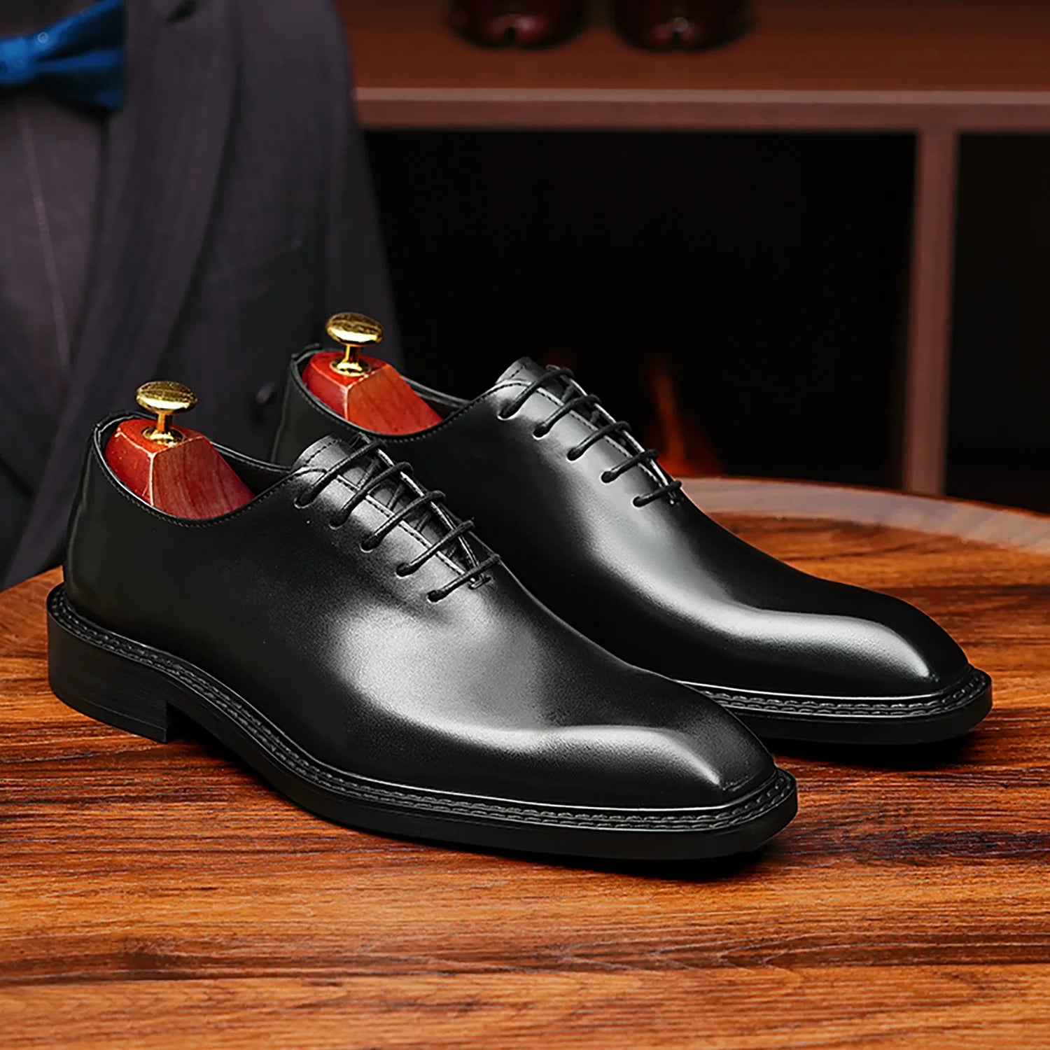 Men's Genuine Leather Oxford Shoes, Business, Formal