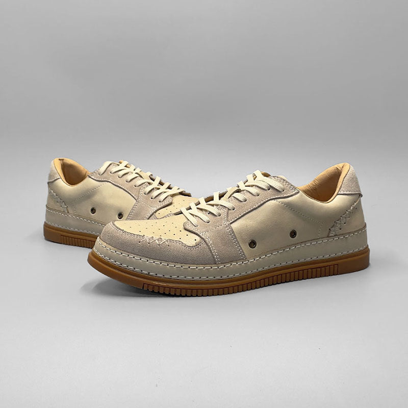 Aries guangzhou handmade shoes genuine leather first layer cowhide fashionfashiontrendyeasiest for matchmenniche style sneakers trendy shoes