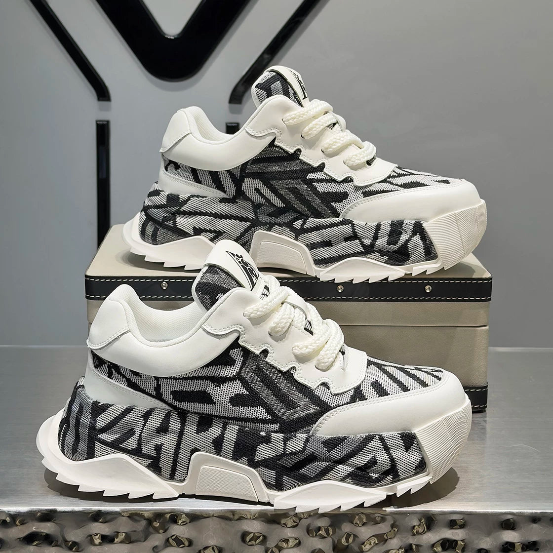 Men's Breathable Trendy Chunky Dad Sneakers 2026 Summer New
