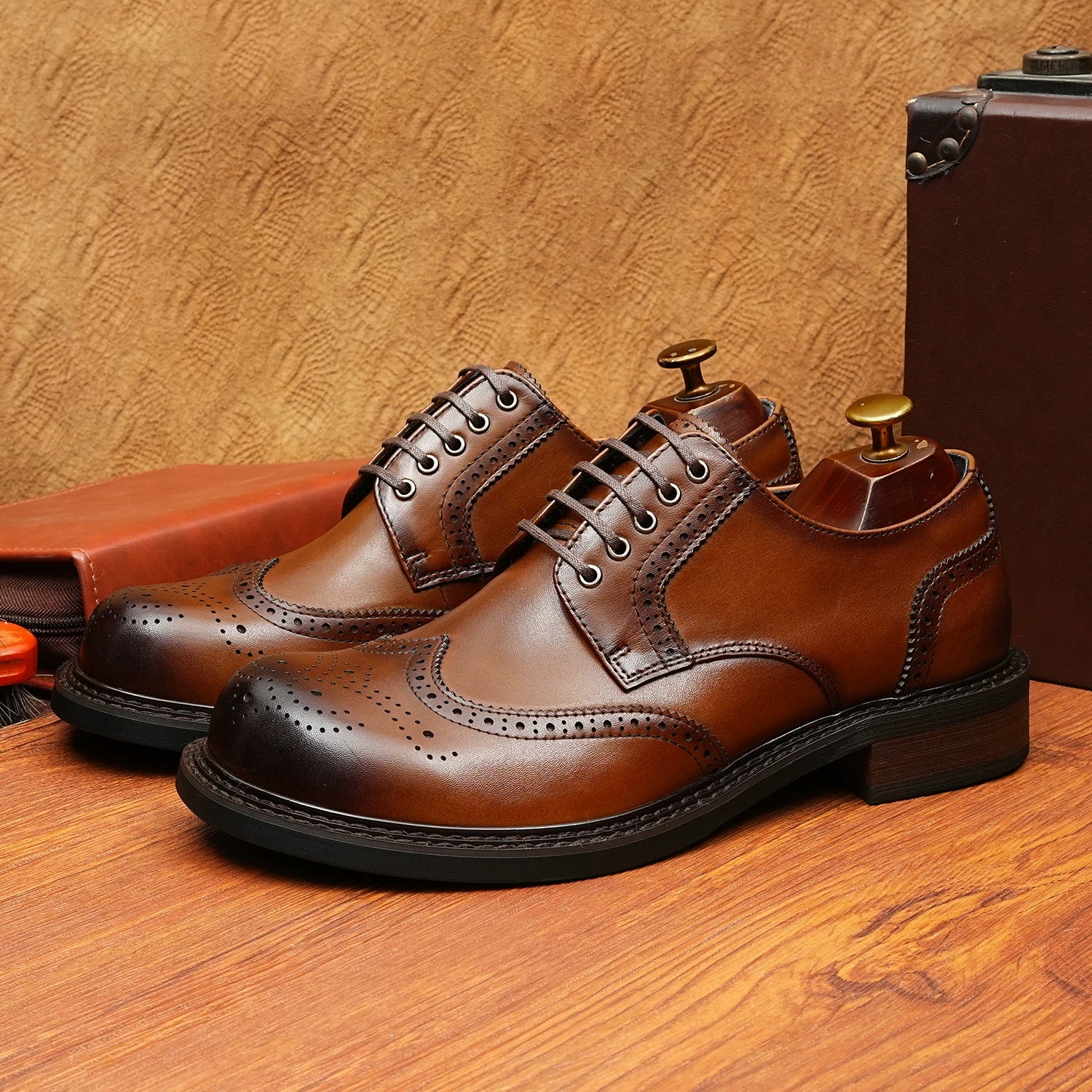Men's Genuine Leather Wedding Shoes, Business, Formal
