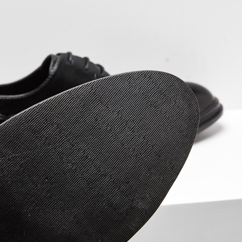 New men's pointed-toe leather shoes - korean style, trendy formal & business casual, plus size, brit 15