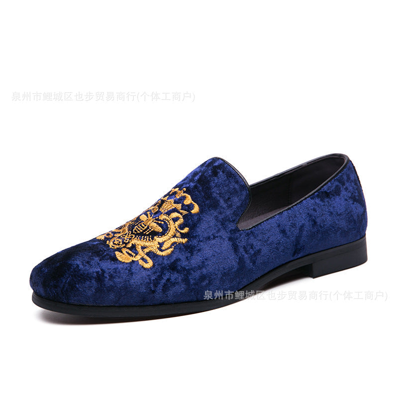 Cross-border autumn corduroy slip-on loafers, british style formal & casual shoes, plus size dress 7