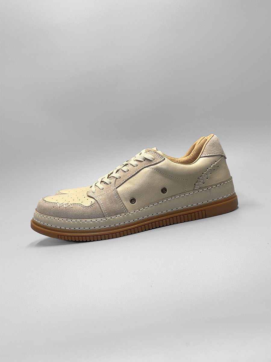 Aries guangzhou handmade shoes genuine leather first layer cowhide fashionfashiontrendyeasiest for matchmenniche style sneakers trendy shoes