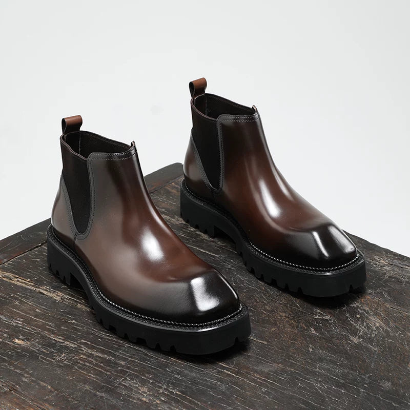 Men's Chelsea Boots, Height Increasing, Thick Sole