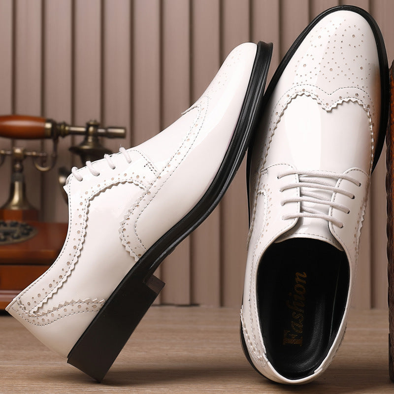 Spring autumnew arrival men's shoes business formal wear trendy pointed toe small leather shoes mene