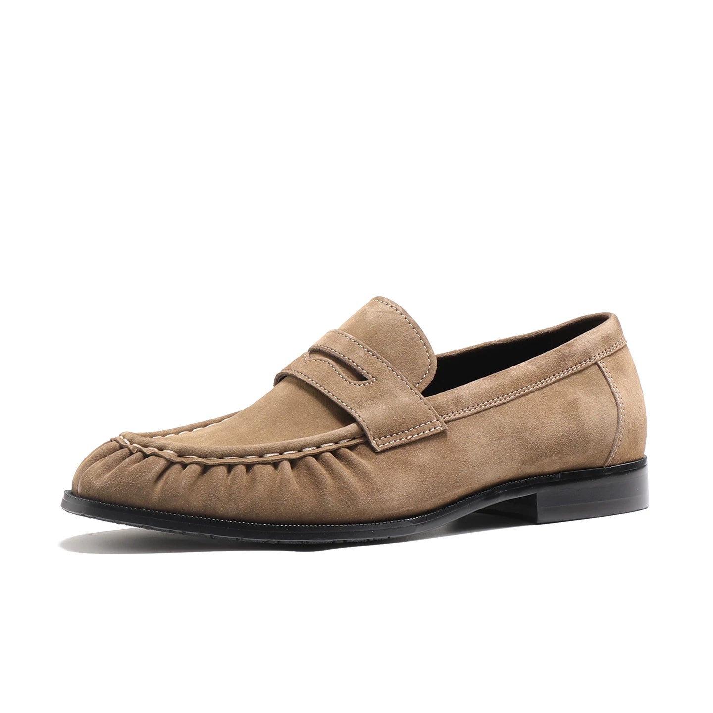 Men's Genuine Leather Loafers, Breathable, Slip-On