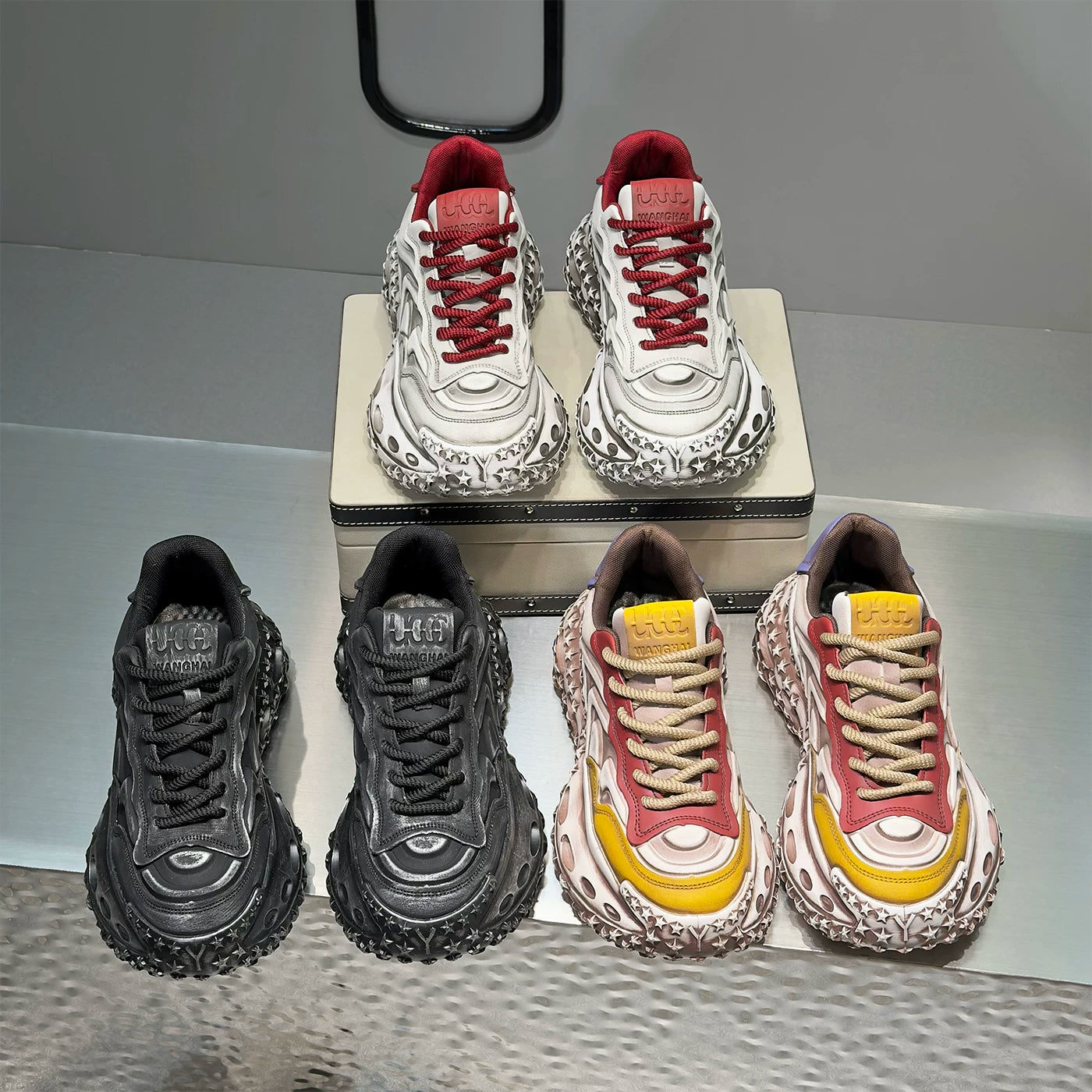Men's Height-Increasing Platform Trendy Chunky Dad Sneakers
