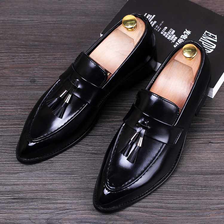 Men's Red Leather Loafers