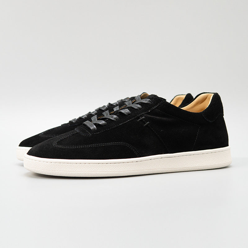 Zhenxian european station summer retro genuine leather guangzhou handmade pure color casual shoes fashiontrendy men's shoes easiest for match sneakers