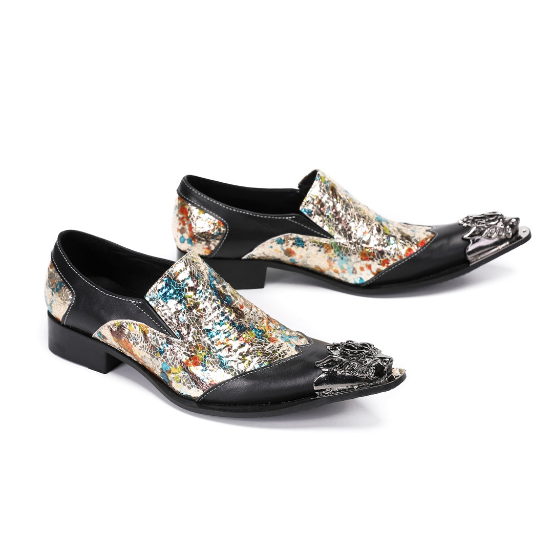 Foreign trade large size men's shoes spring and autumn summer British trend business dress leather shoes men's cowhide casual fashion wedding shoes