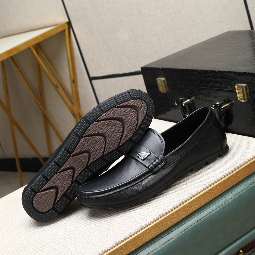 Soft and breathable single-layer cowhide loafers, new for spring/summer 2026. slip-on, comfortable m 7