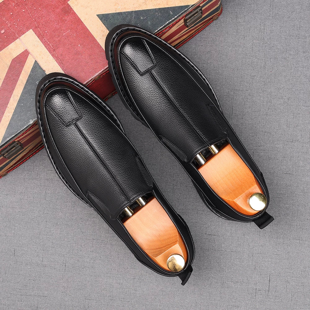 Men's Loafers, Height Increasing, Thick Sole